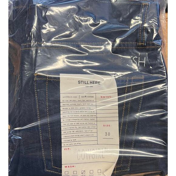 NEW! STILL HERE Cowgirl high rise straight jeans SIZE-30 - Picture 6 of 8